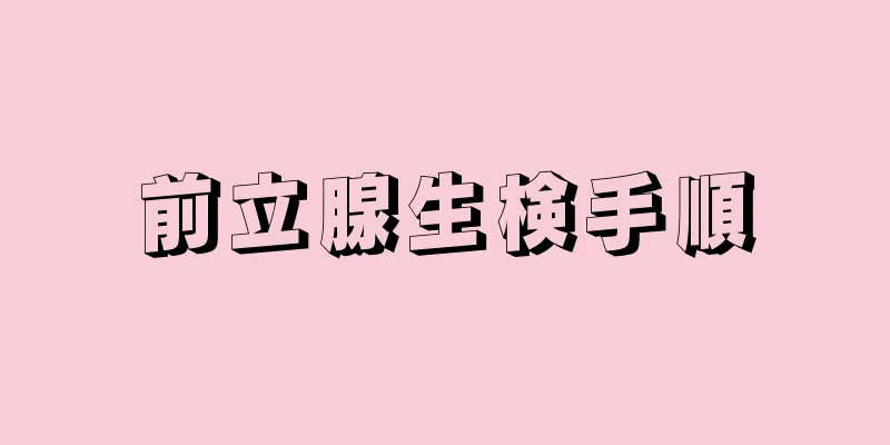 前立腺生検手順