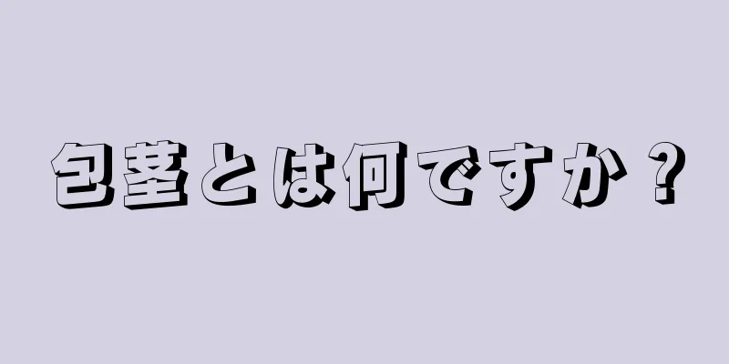 包茎とは何ですか？