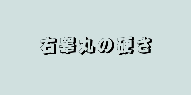 右睾丸の硬さ