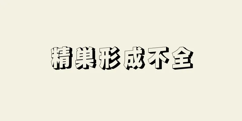 精巣形成不全