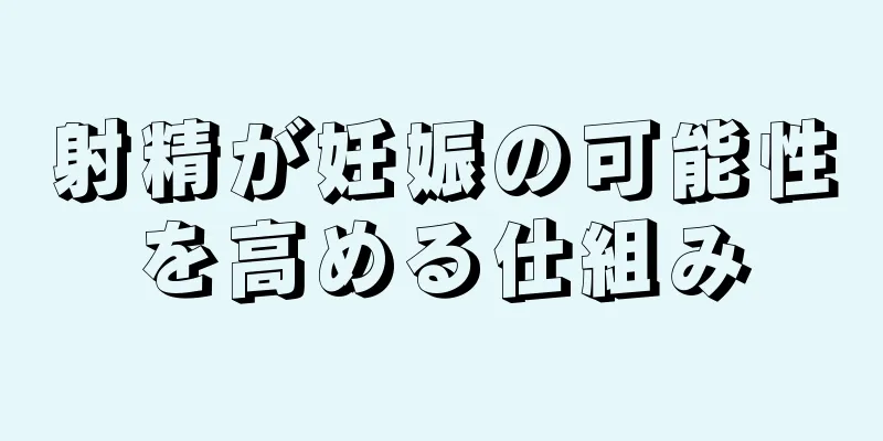 射精が妊娠の可能性を高める仕組み