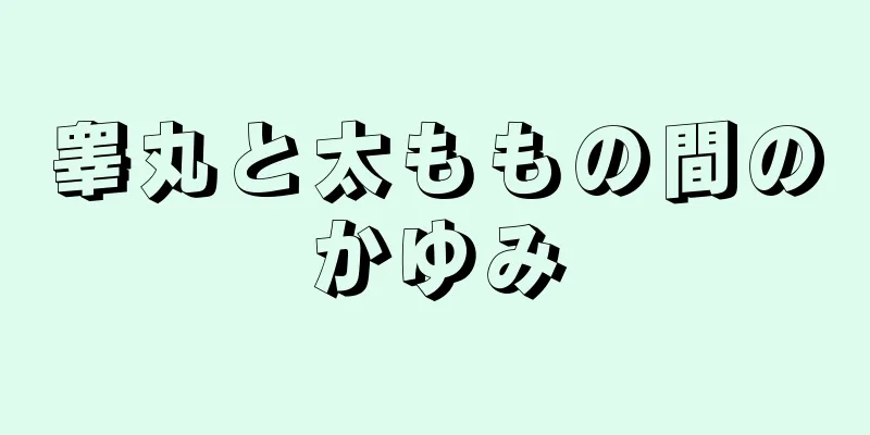 睾丸と太ももの間のかゆみ