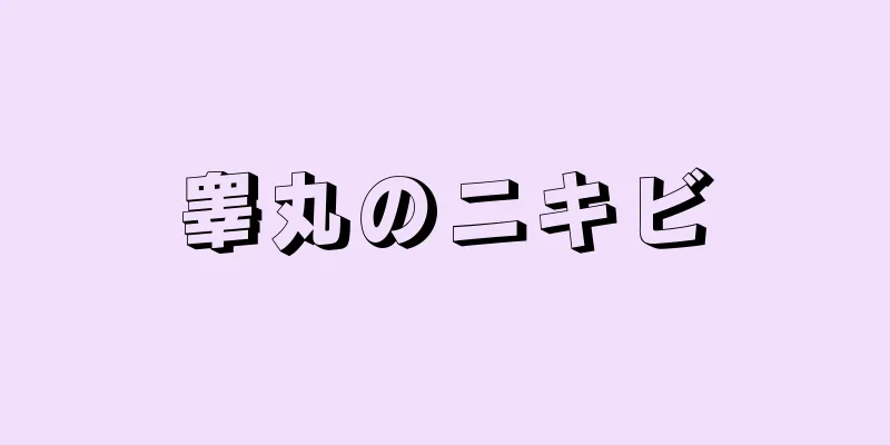睾丸のニキビ