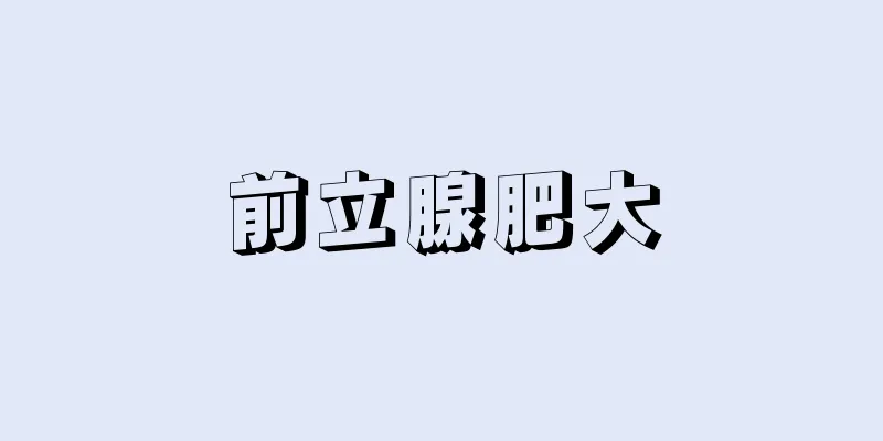 前立腺肥大