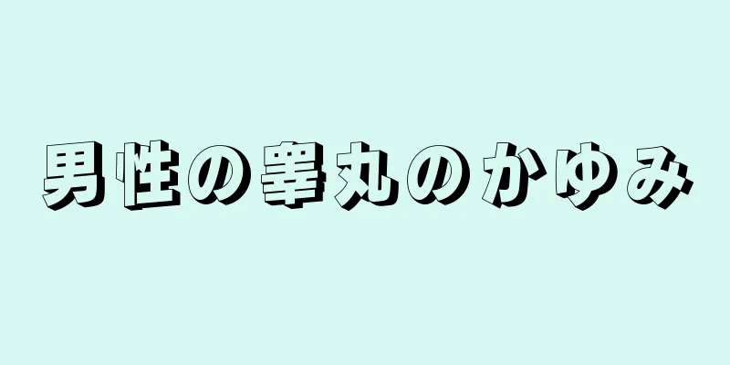 男性の睾丸のかゆみ
