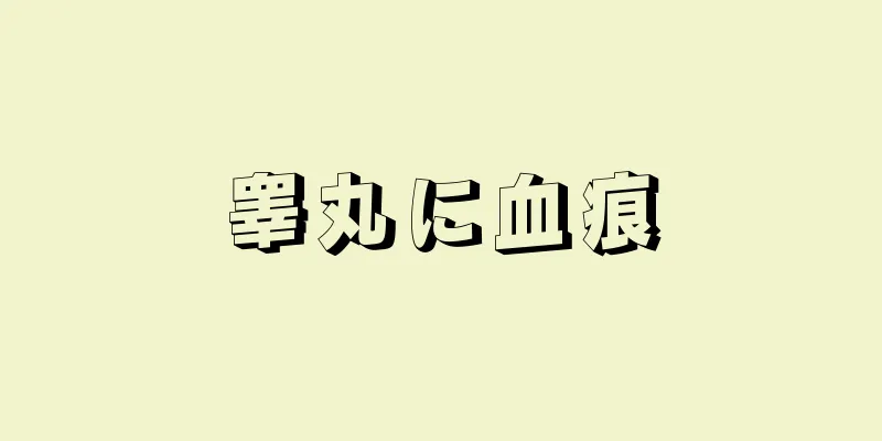 睾丸に血痕