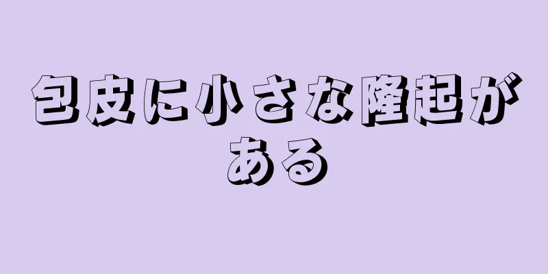 包皮に小さな隆起がある