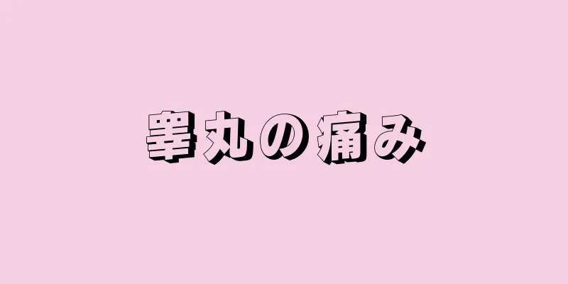 睾丸の痛み