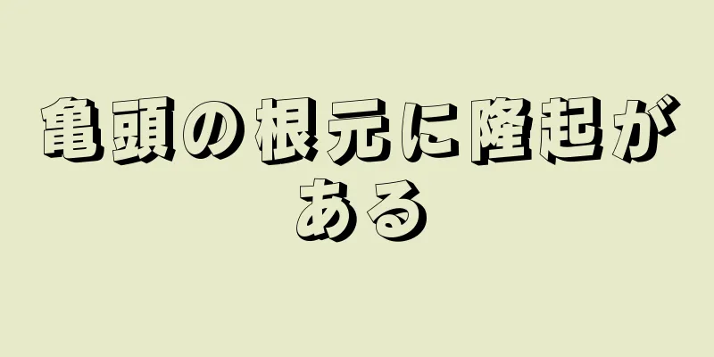亀頭の根元に隆起がある
