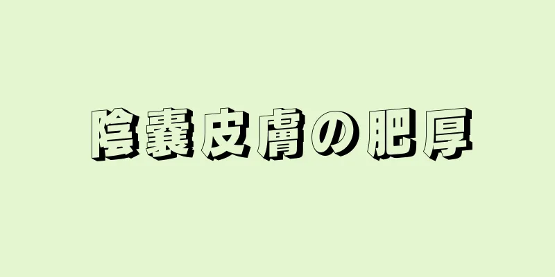 陰嚢皮膚の肥厚