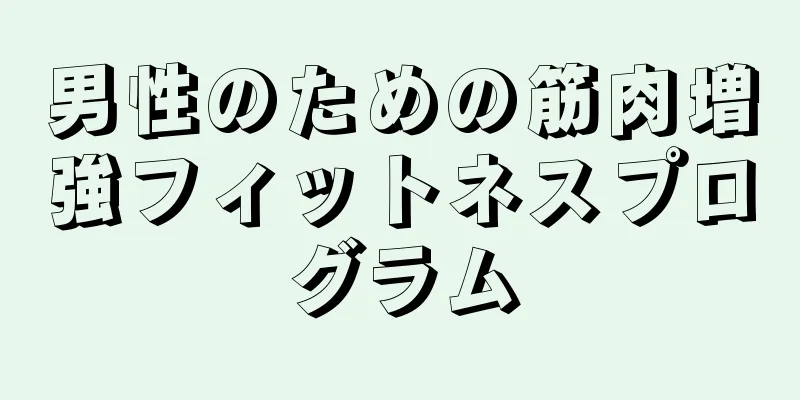男性のための筋肉増強フィットネスプログラム