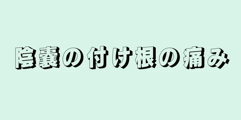 陰嚢の付け根の痛み
