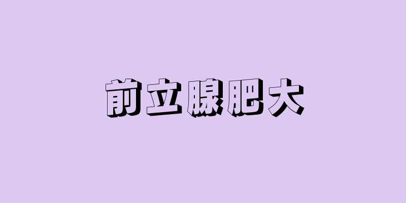 前立腺肥大
