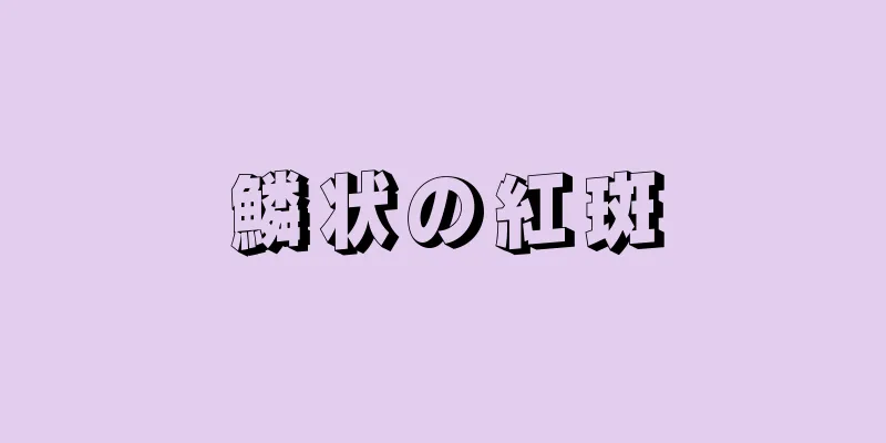 鱗状の紅斑