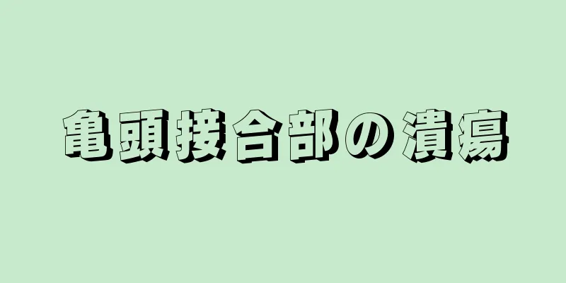 亀頭接合部の潰瘍