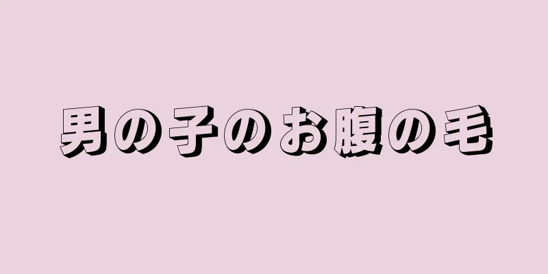男の子のお腹の毛