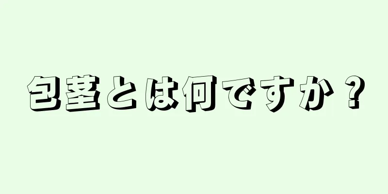 包茎とは何ですか？