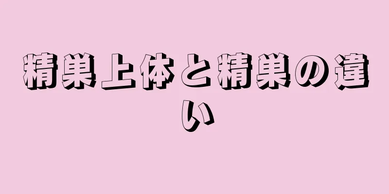 精巣上体と精巣の違い