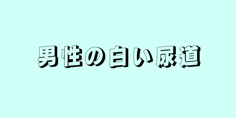 男性の白い尿道