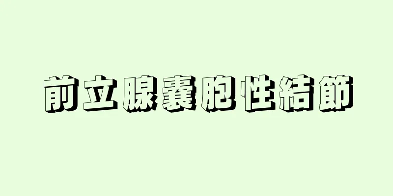 前立腺嚢胞性結節