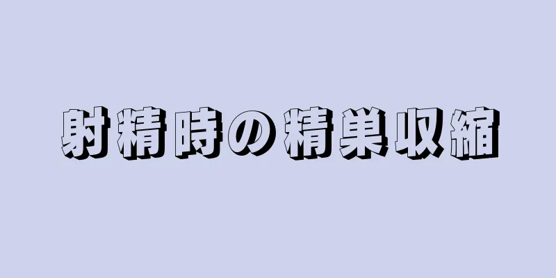 射精時の精巣収縮