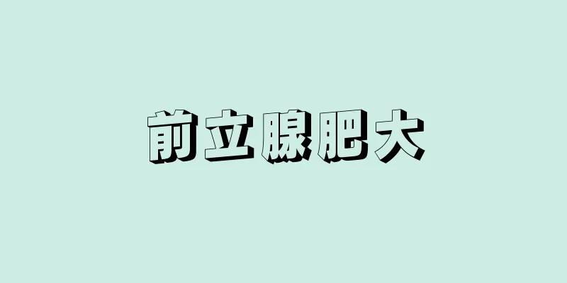 前立腺肥大