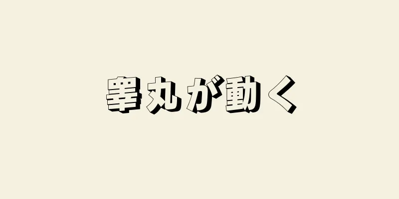 睾丸が動く