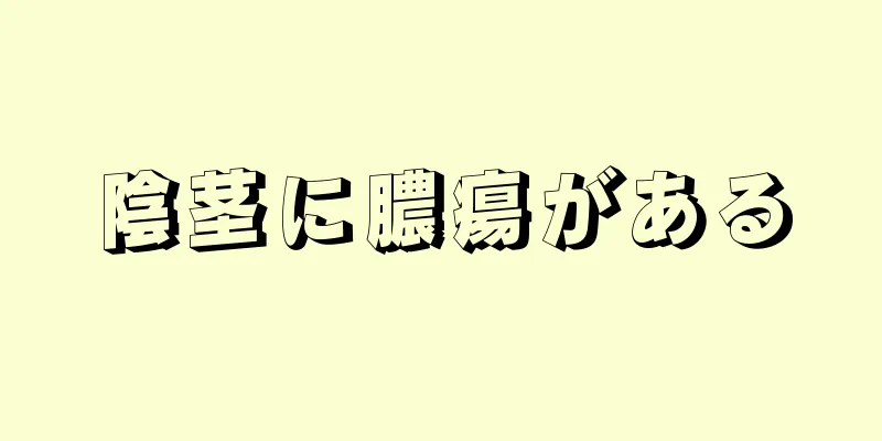 陰茎に膿瘍がある