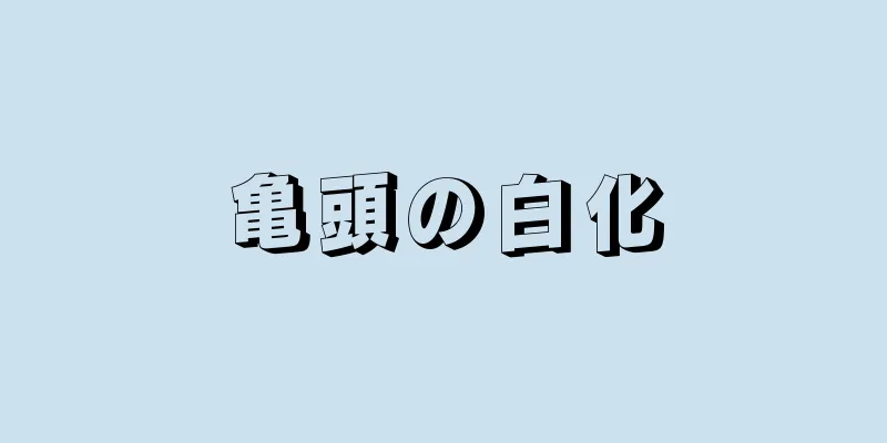 亀頭の白化