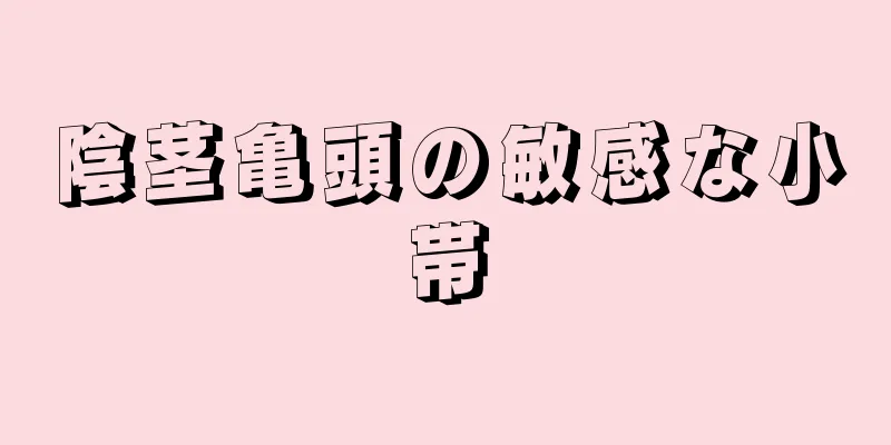 陰茎亀頭の敏感な小帯