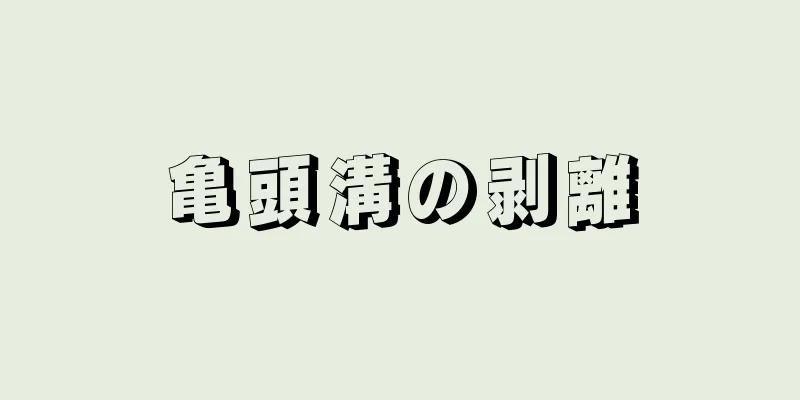 亀頭溝の剥離