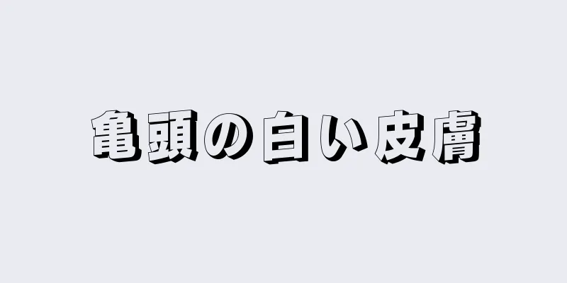 亀頭の白い皮膚