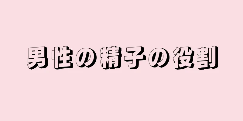 男性の精子の役割