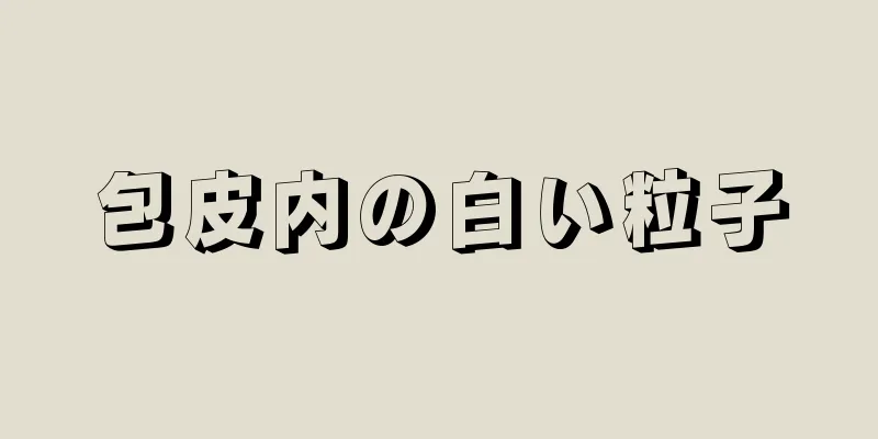 包皮内の白い粒子
