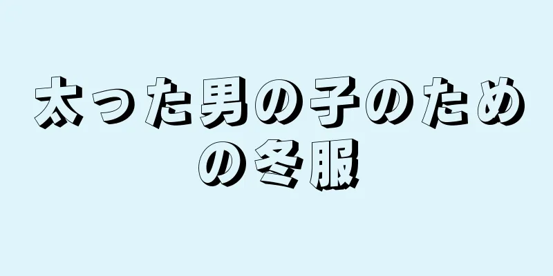 太った男の子のための冬服