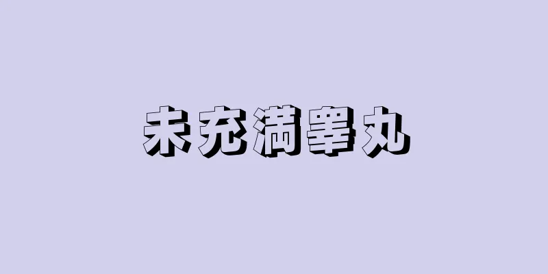 未充満睾丸