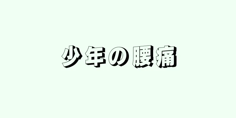 少年の腰痛