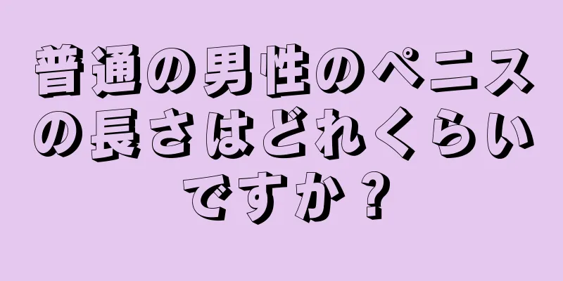 普通の男性のペニスの長さはどれくらいですか？