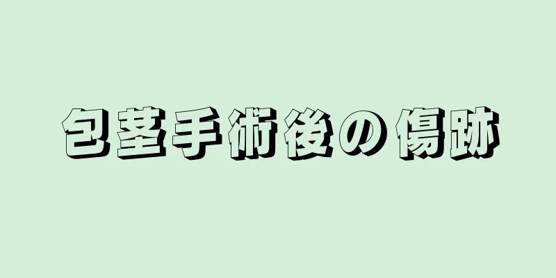 包茎手術後の傷跡