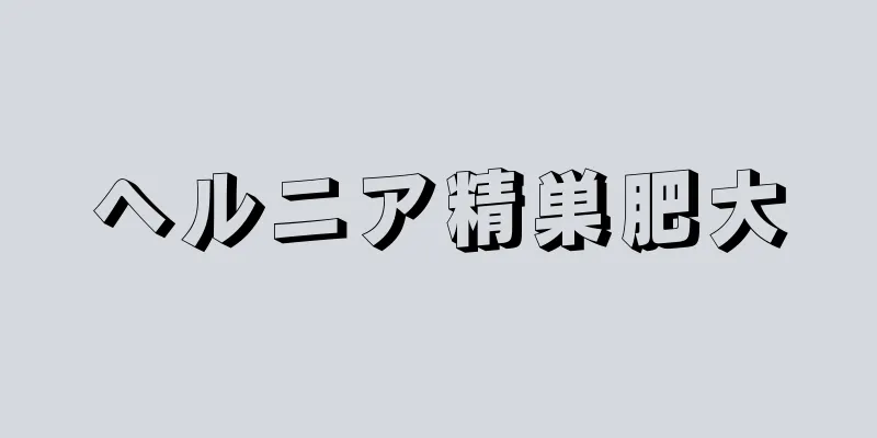 ヘルニア精巣肥大