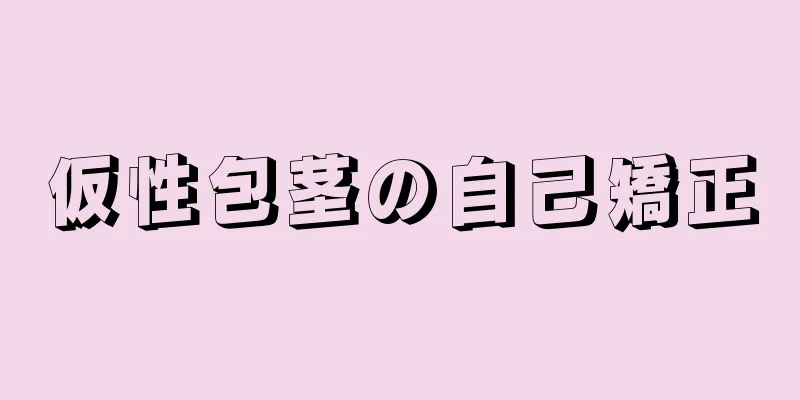 仮性包茎の自己矯正