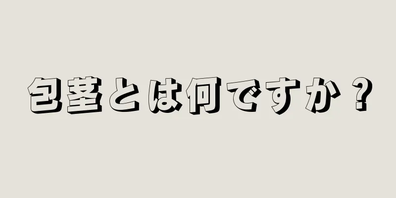 包茎とは何ですか？
