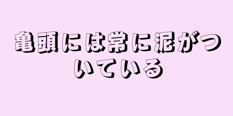 亀頭には常に泥がついている