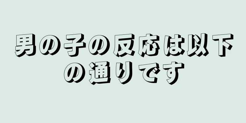 男の子の反応は以下の通りです