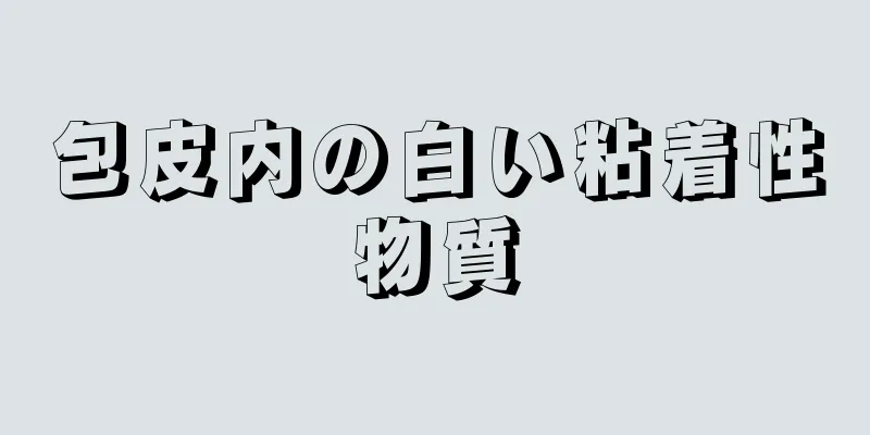 包皮内の白い粘着性物質