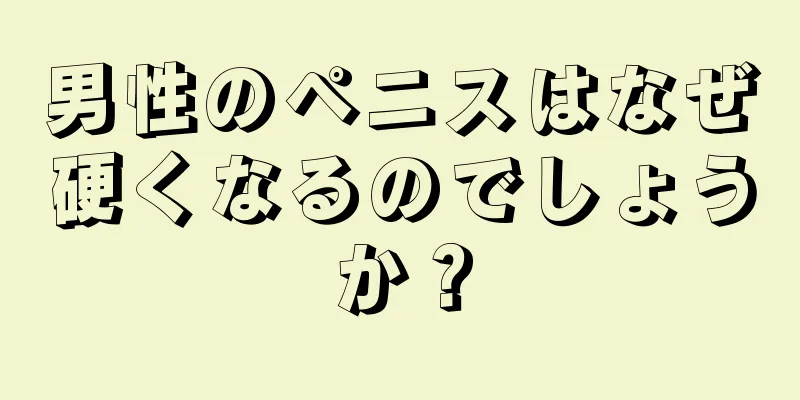 男性のペニスはなぜ硬くなるのでしょうか？