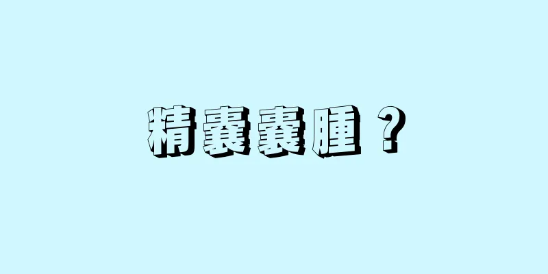 精嚢嚢腫？
