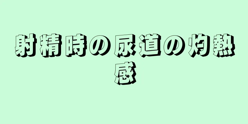 射精時の尿道の灼熱感