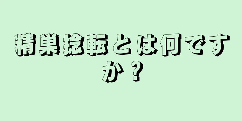 精巣捻転とは何ですか？