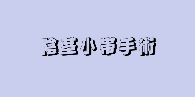 陰茎小帯手術